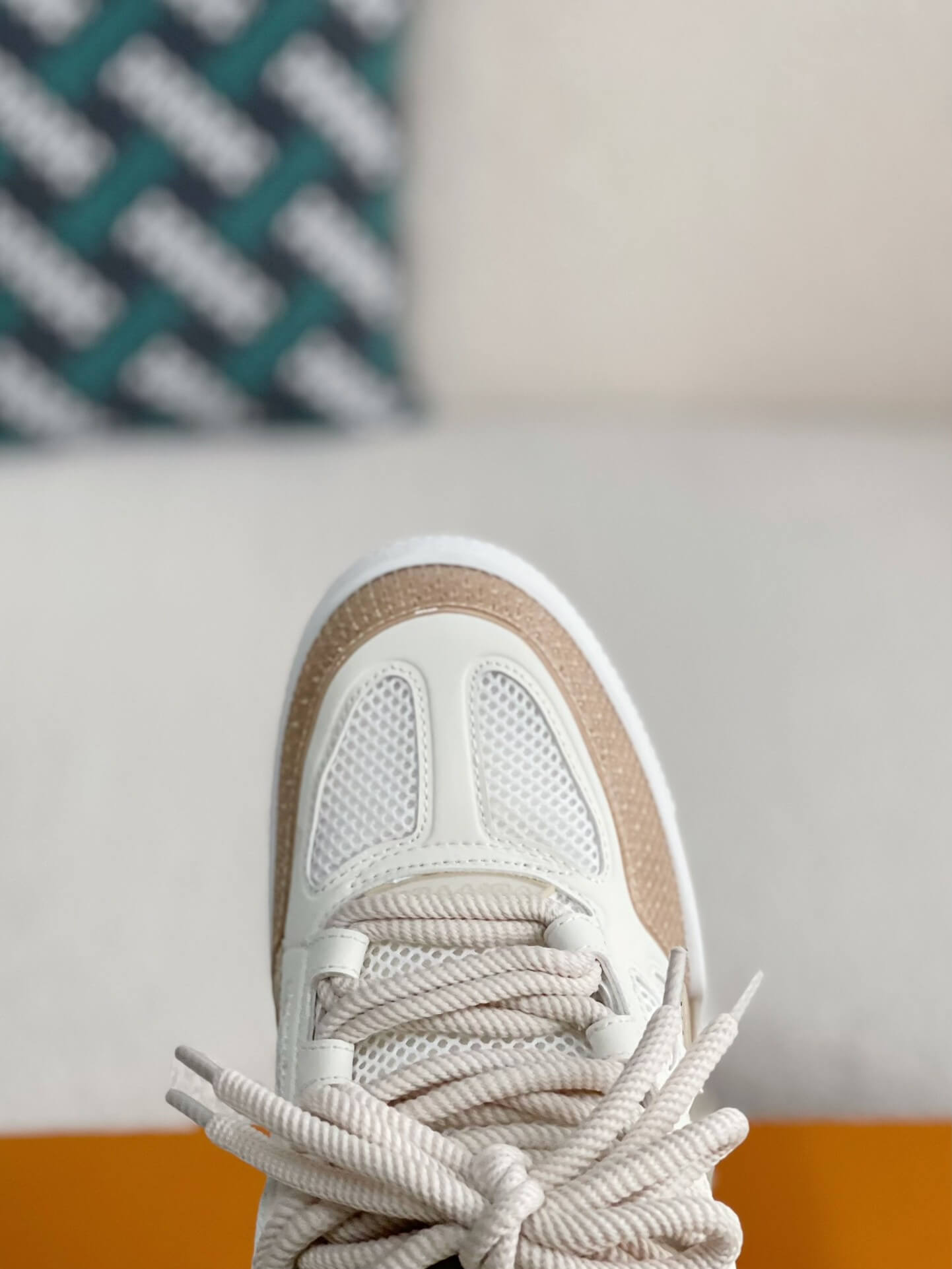 Louis Vuitton LV Skate Trainer Beige White Sneaker