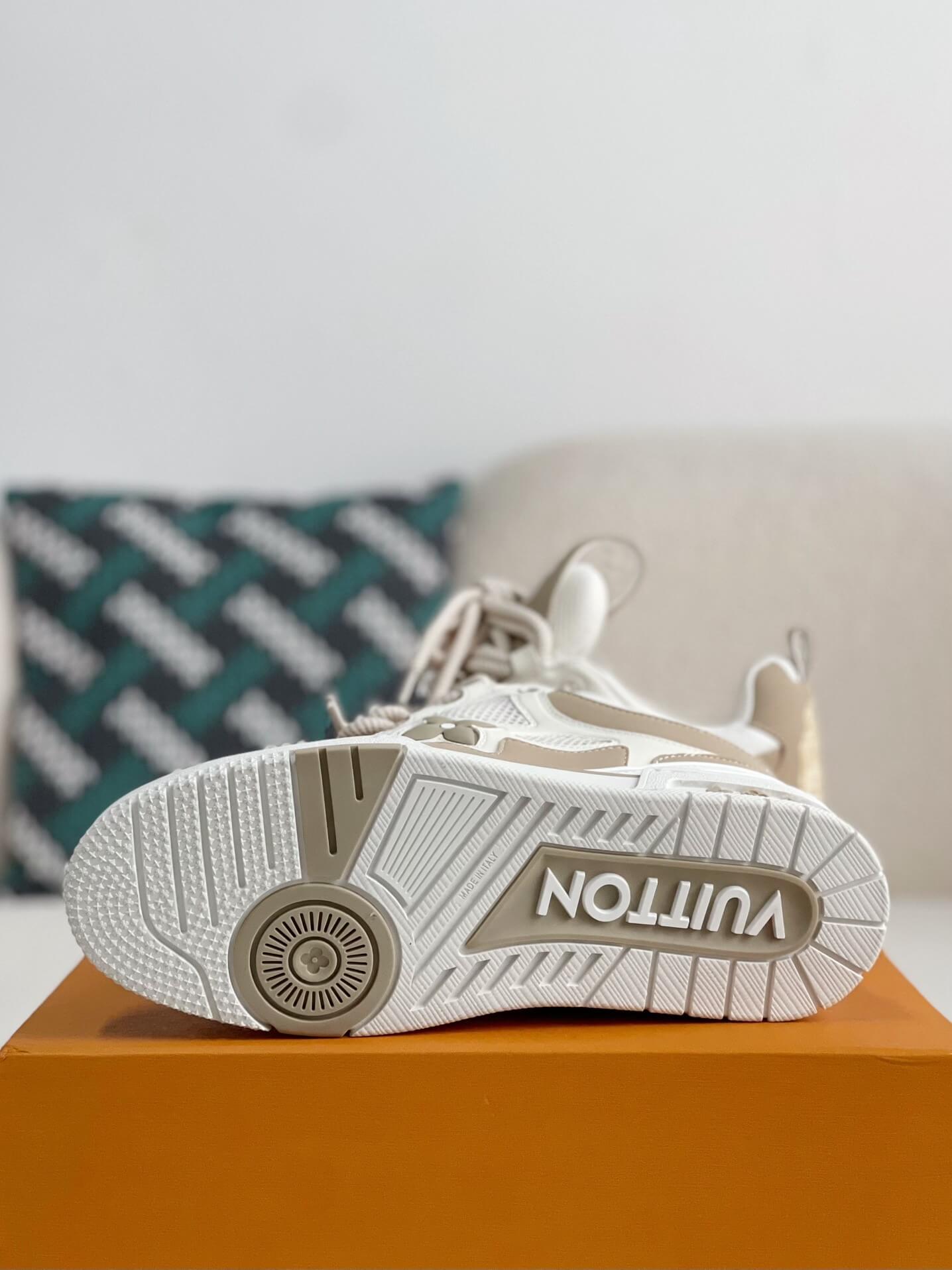 Louis Vuitton LV Skate Trainer Beige White Sneaker – Hollo Shoe