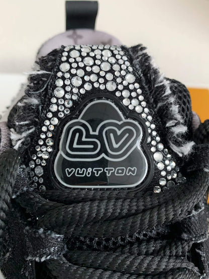 Louis Vuitton LV Skate Trainer Swarovski Crystals Black Sneakers