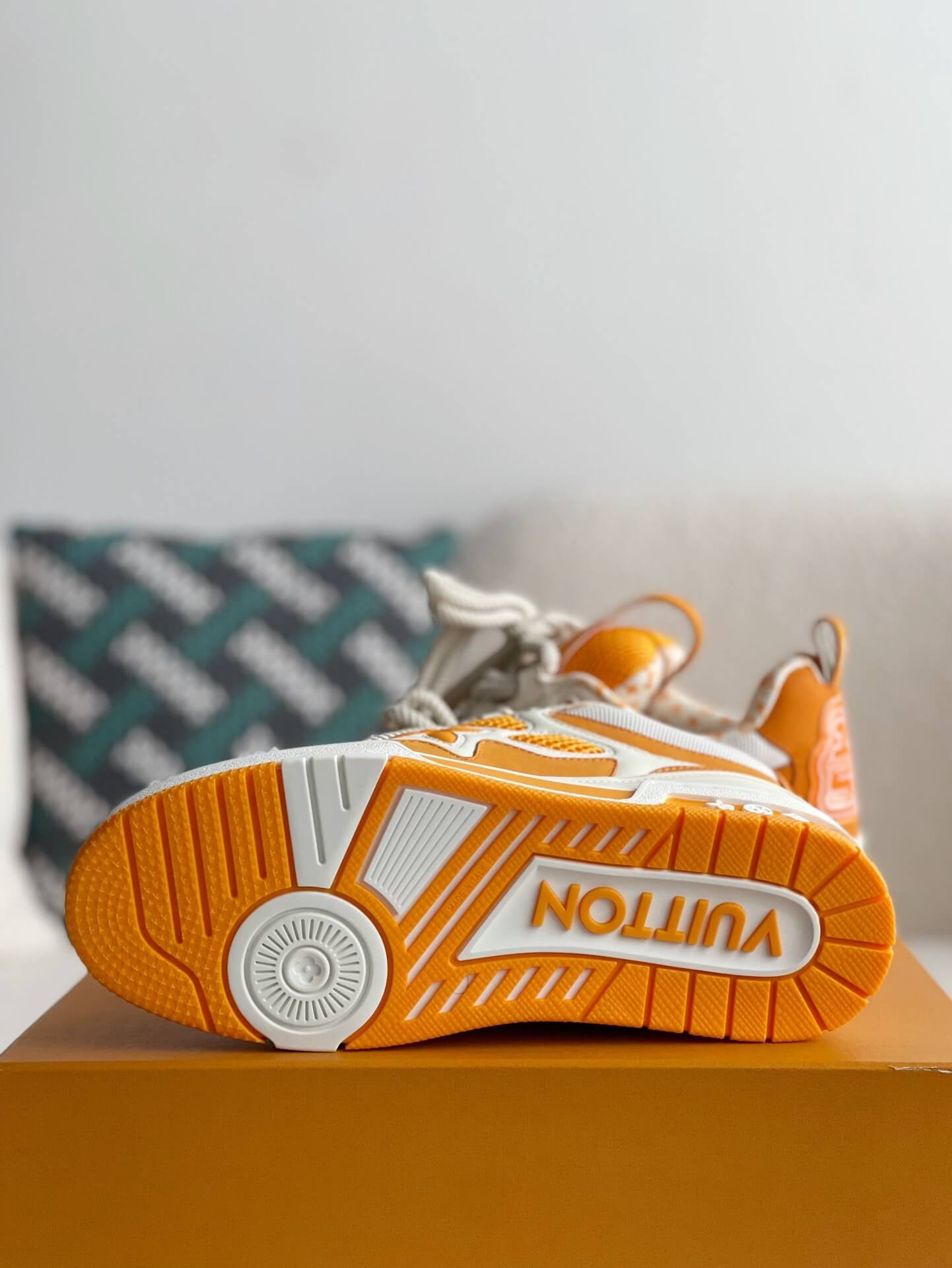 Louis Vuitton LV Skate White Orange Sneaker