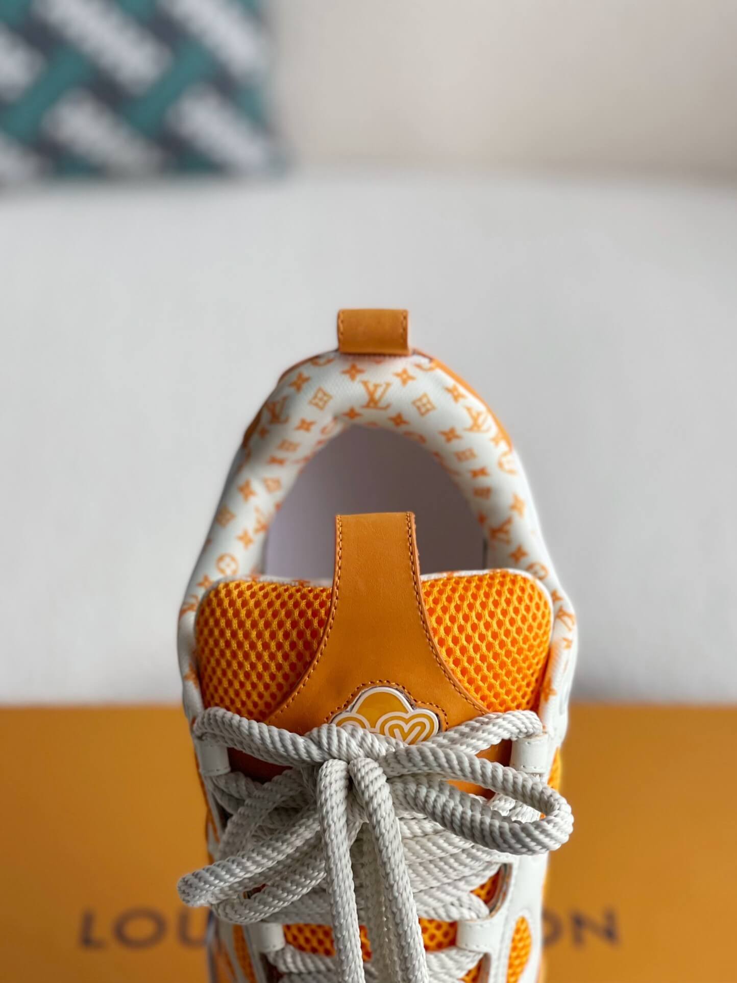 Louis Vuitton LV Skate Sneaker 'Orange White' – HolloShoe