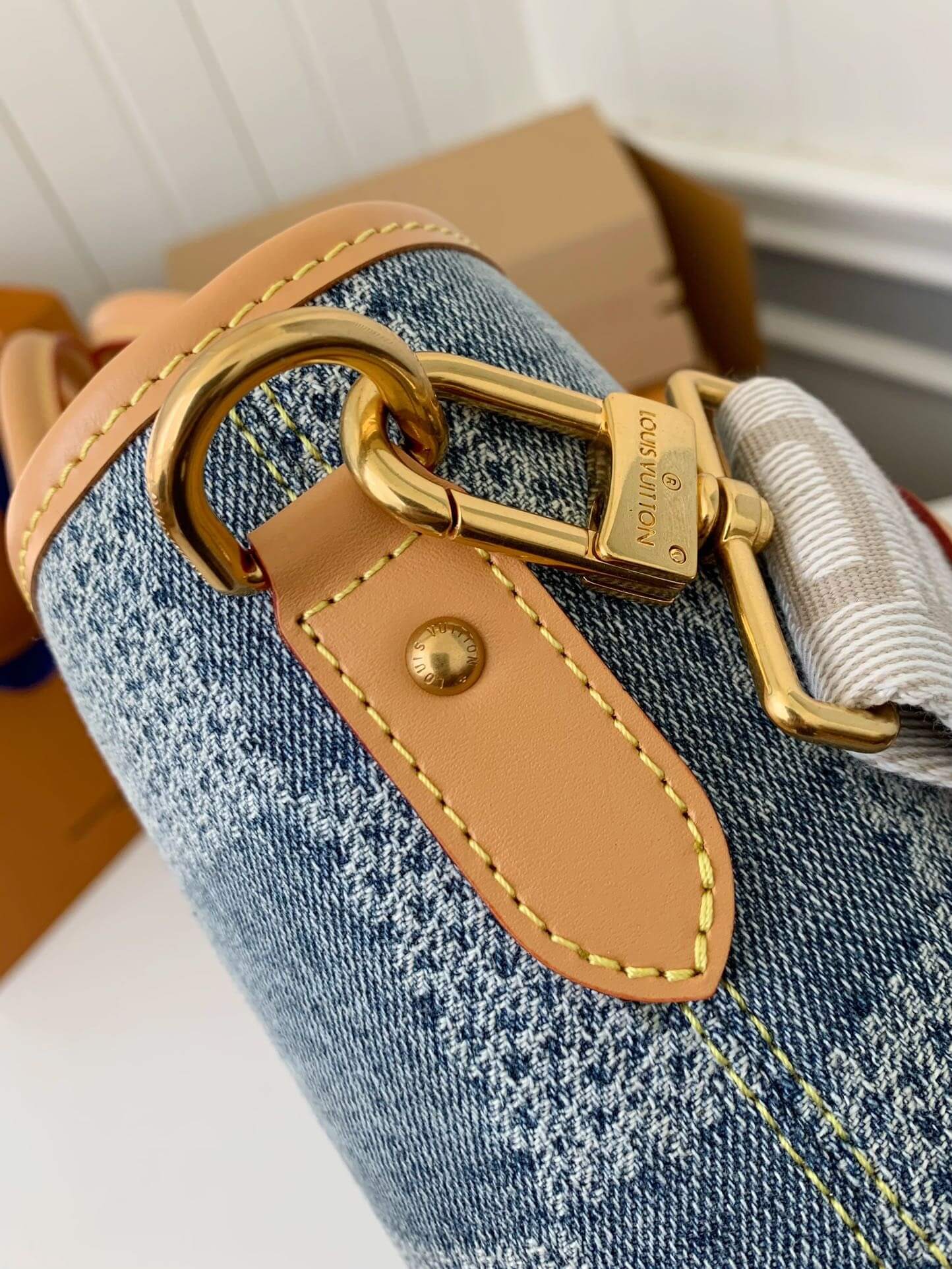 Louis Vuitton LV Tote Damier Denim New Blue Weekend Tote