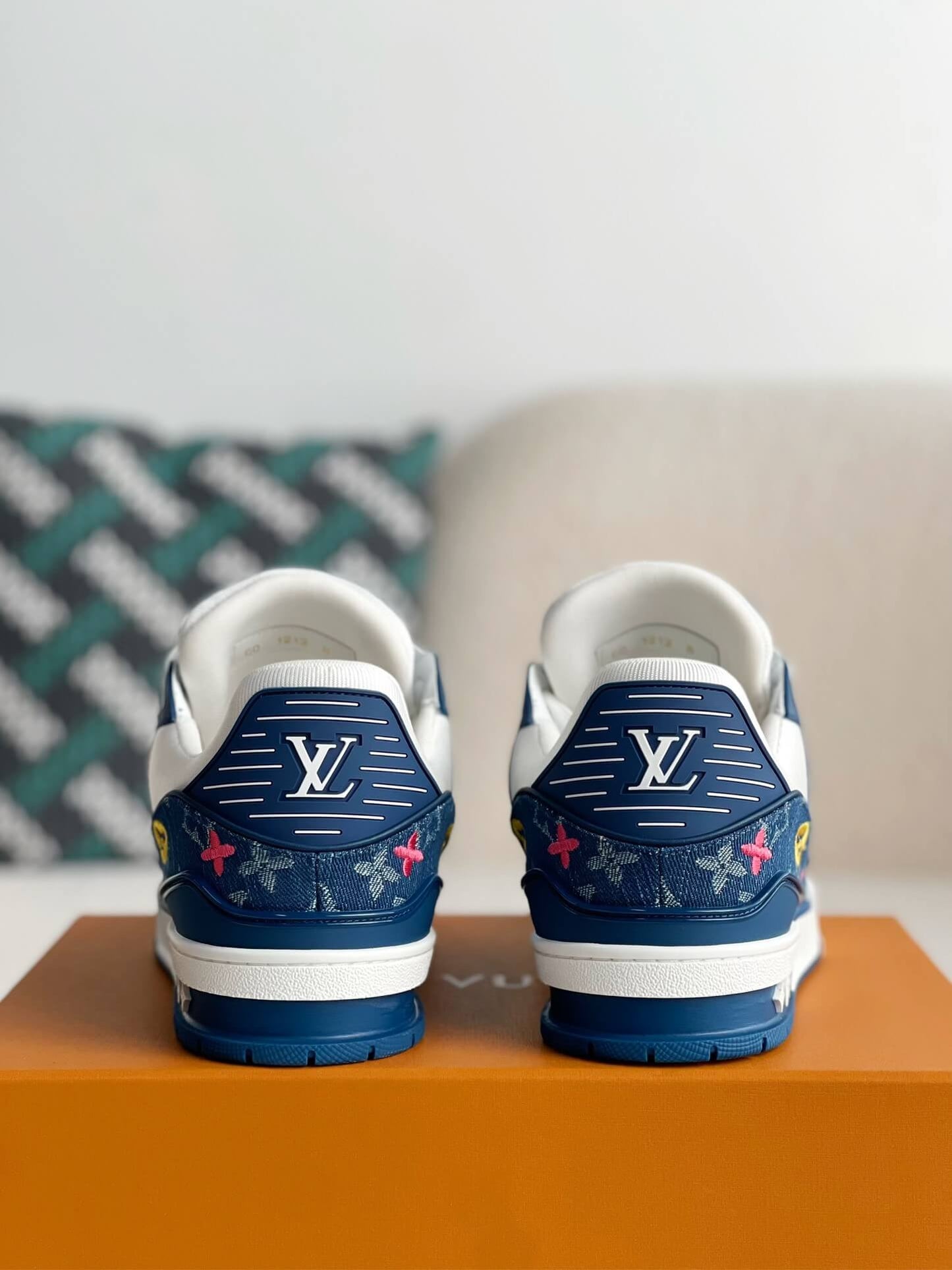 Louis Vuitton LV Trainer Blue Denim Sneaker