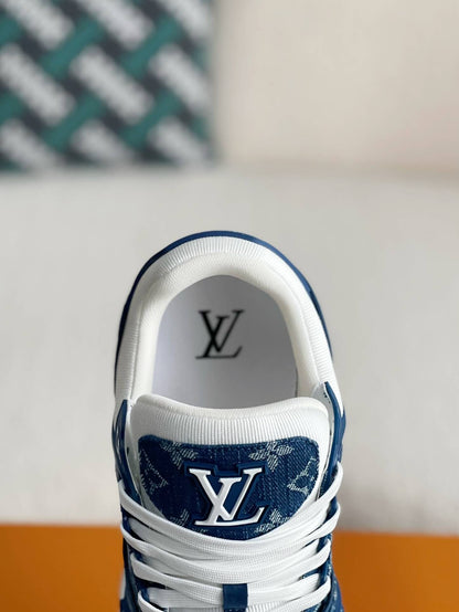 Louis Vuitton LV Trainer Blue Denim Sneaker