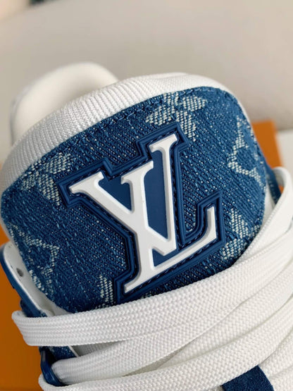 Louis Vuitton LV Trainer Blue Denim Sneaker