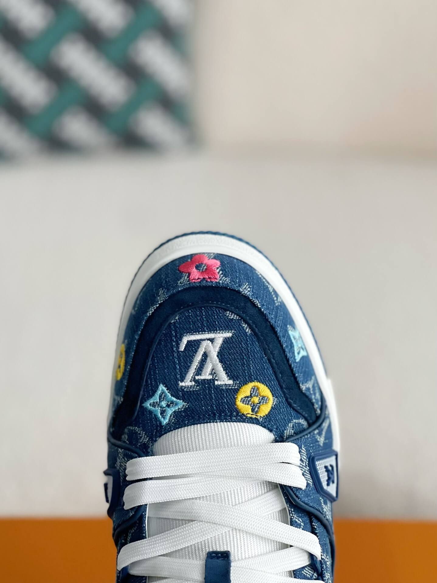 Louis Vuitton LV Trainer Blue Denim Sneaker