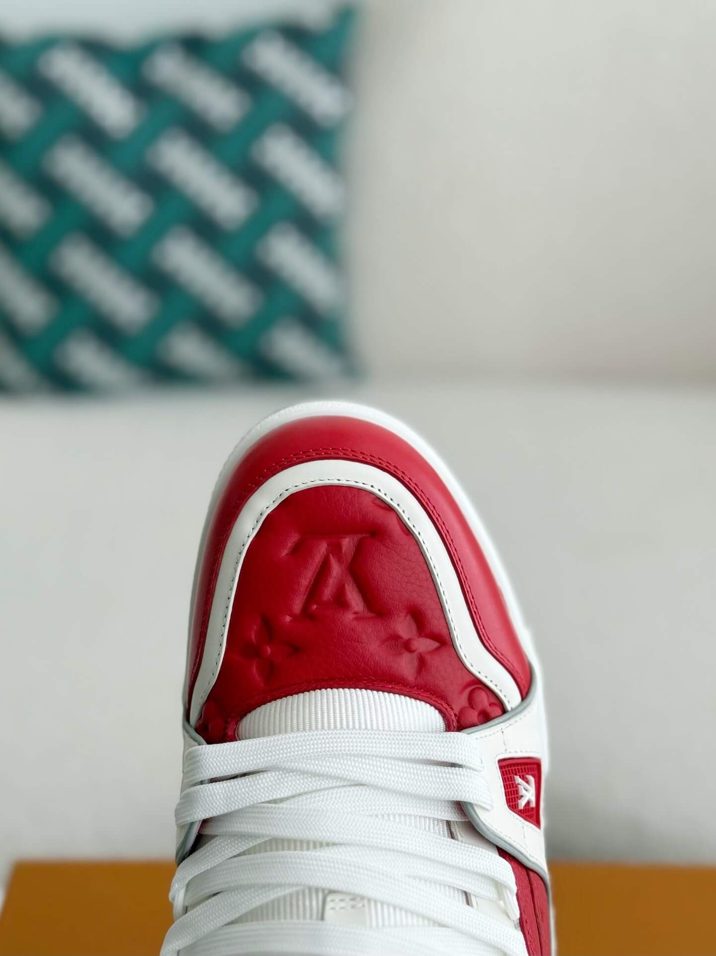 Louis Vuitton LV Trainer Bold Red White Sneaker