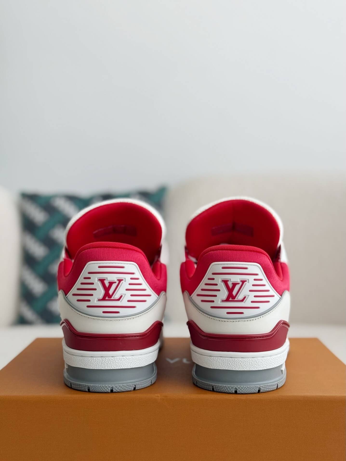 Louis Vuitton LV Trainer Bold Red White Sneaker