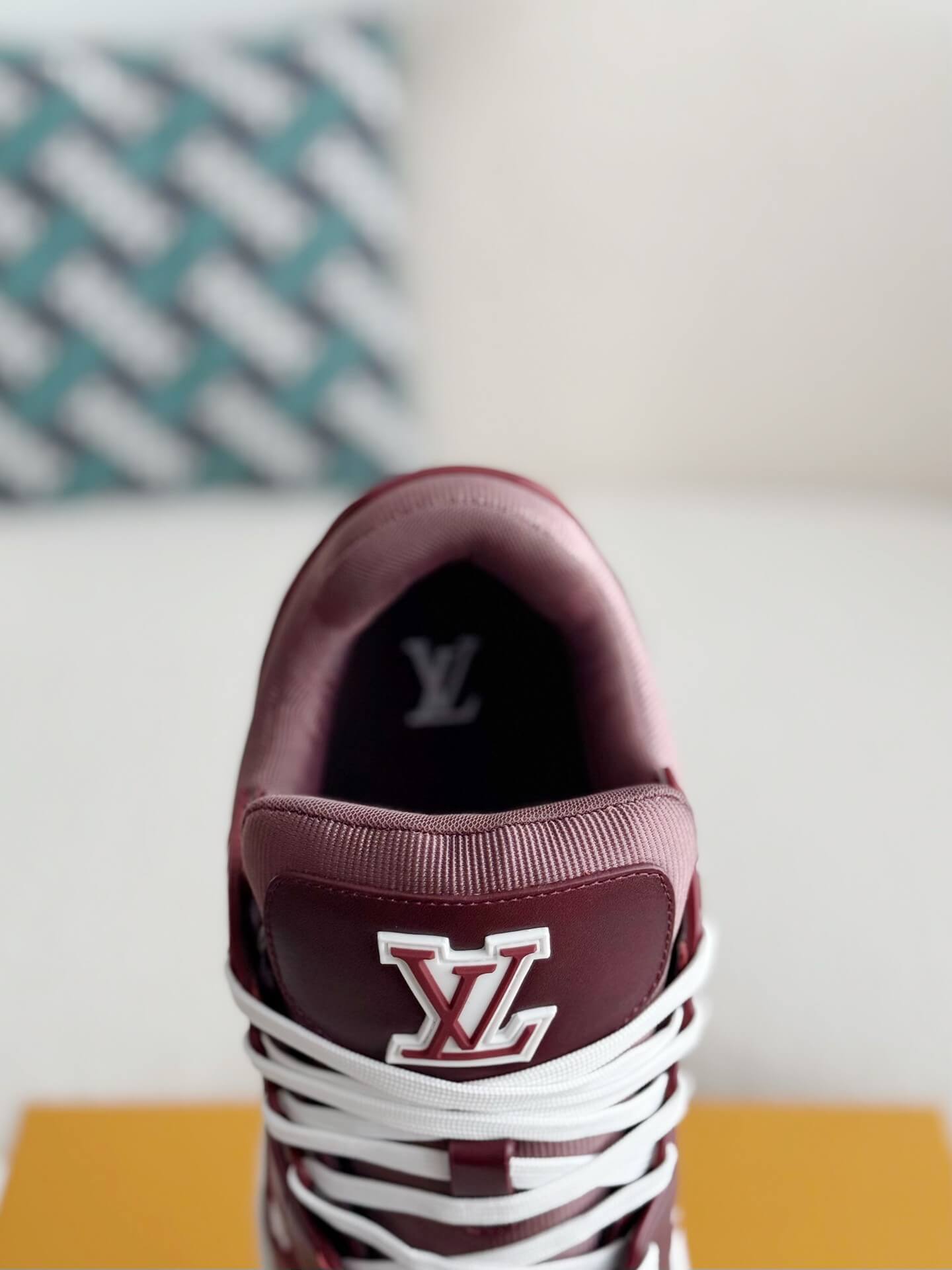 Louis Vuitton LV Trainer Bordeaux Red Sneaker