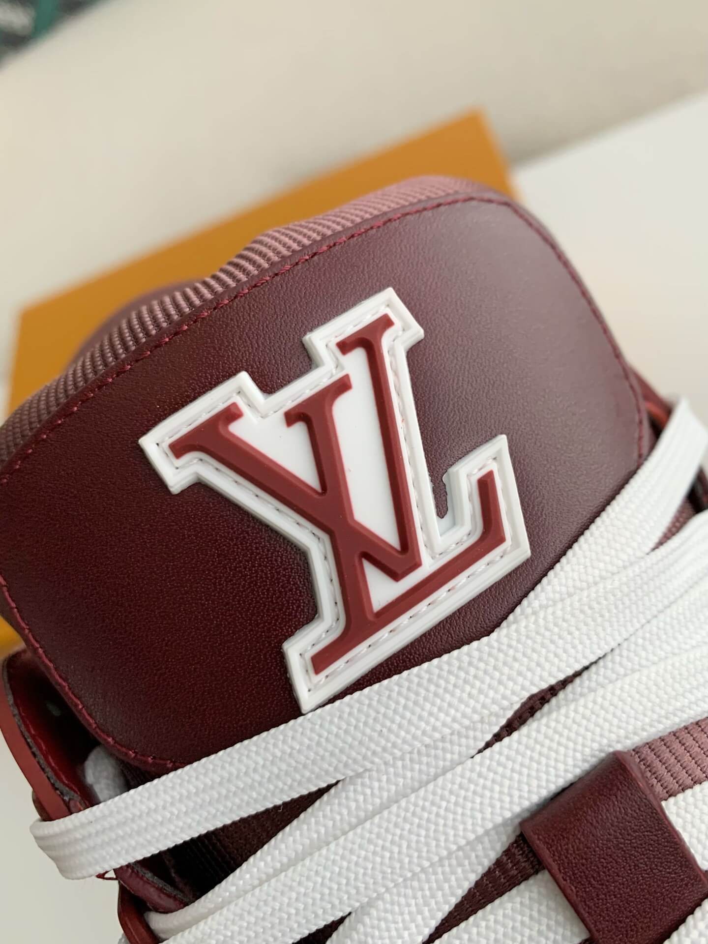 Louis Vuitton LV Trainer Bordeaux Red Sneaker