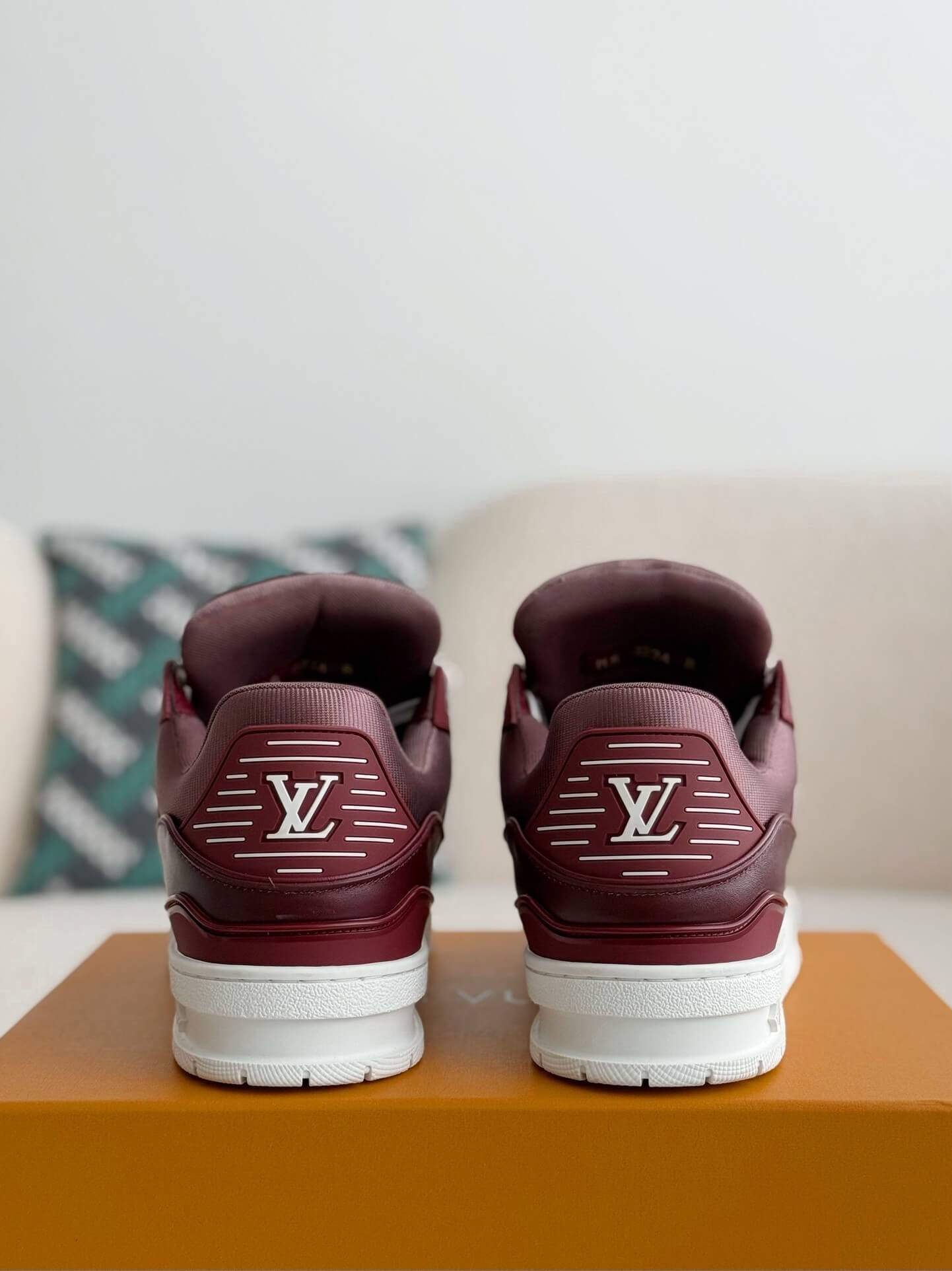 Louis Vuitton LV Trainer Bordeaux Red Sneaker