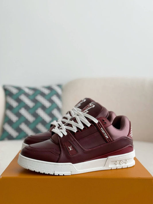 Louis Vuitton LV Trainer Bordeaux Red Sneaker