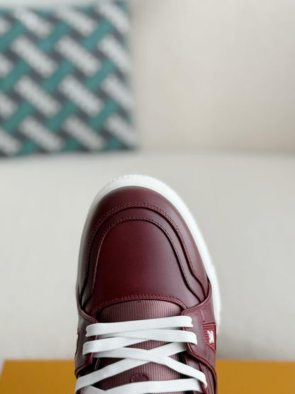 Louis Vuitton LV Trainer Bordeaux Red Sneaker