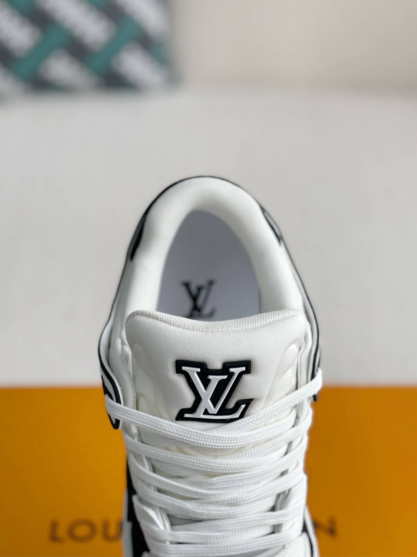 Louis Vuitton LV Trainer Denim Black White Padded Sneaker