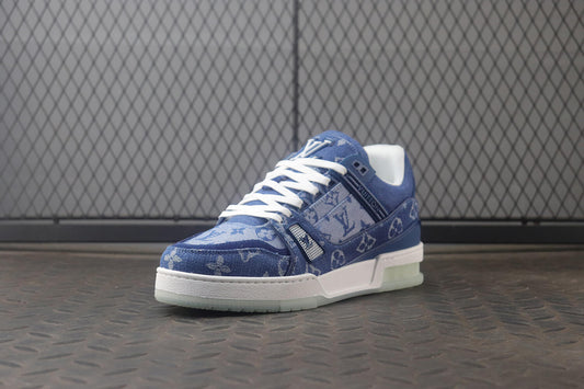 Louis Vuitton LV Trainer Denim Blau