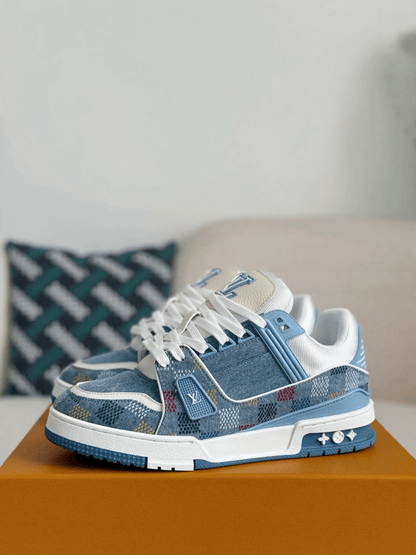 Louis Vuitton LV Trainer Denim Blue Multicolor Demier Sneaker