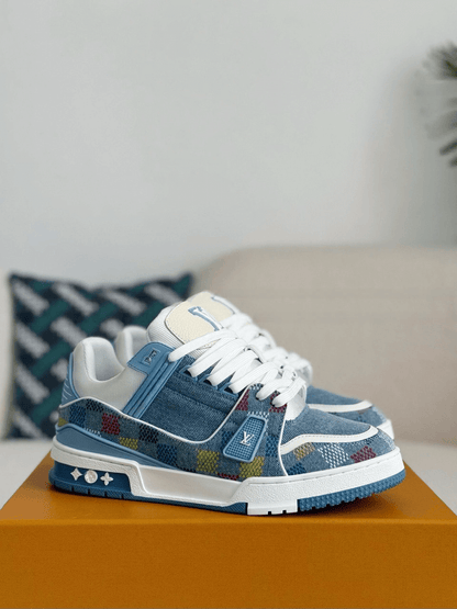 Louis Vuitton LV Trainer Denim Blue Multicolor Demier Sneaker