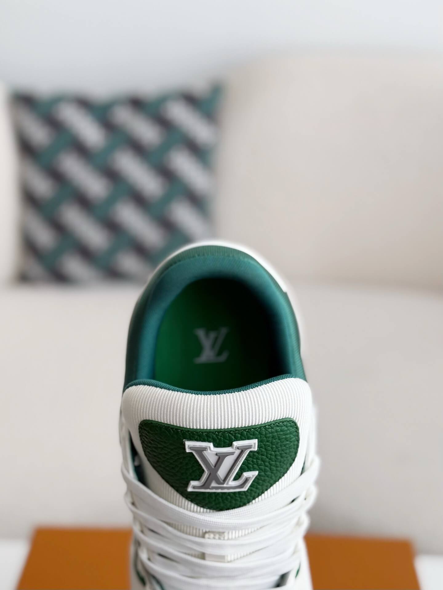 Louis Vuitton LV Trainer Vibrant Green White Sneaker