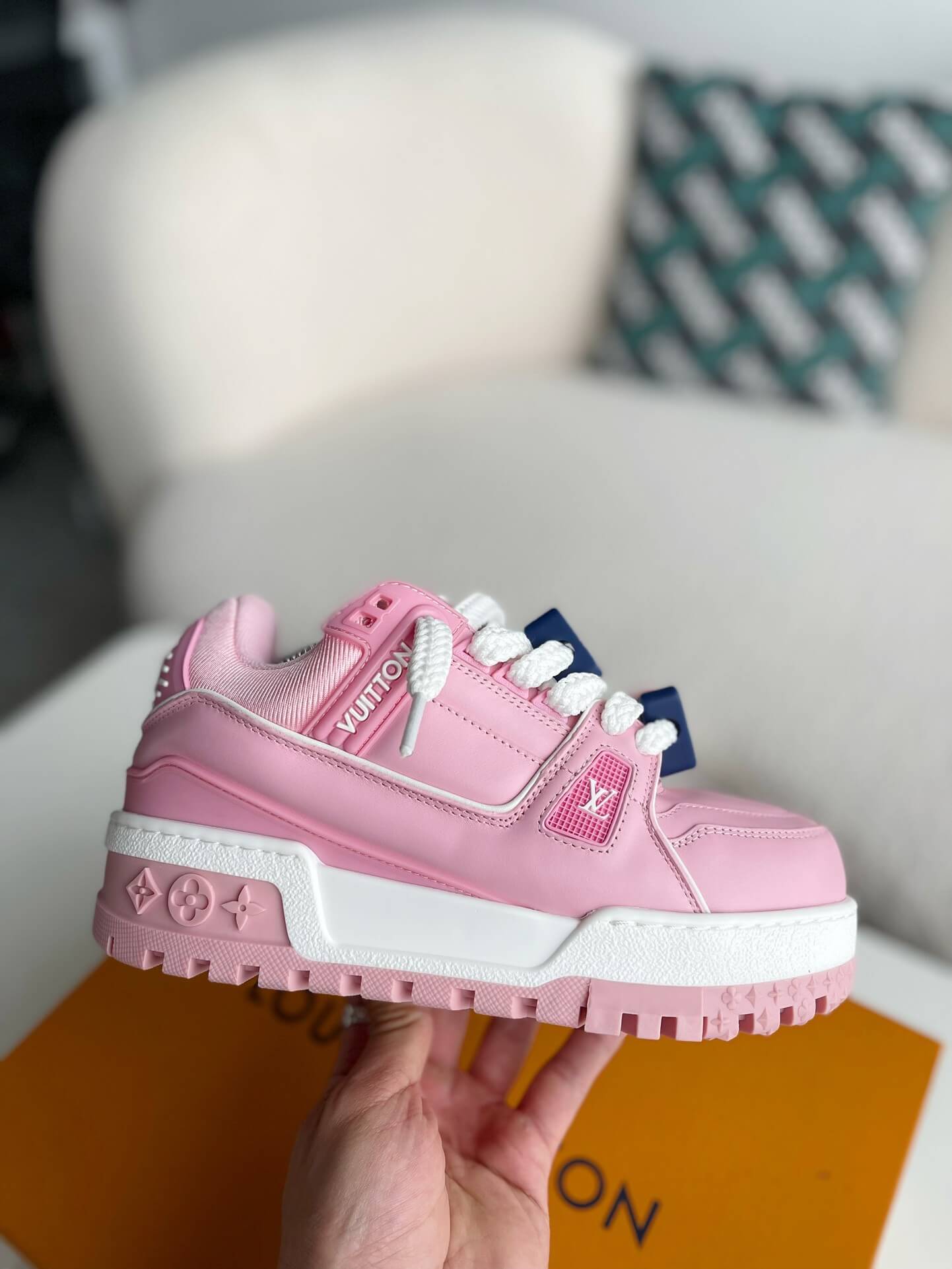 Louis Vuitton LV Trainer Maxi – Pink Calf Leather