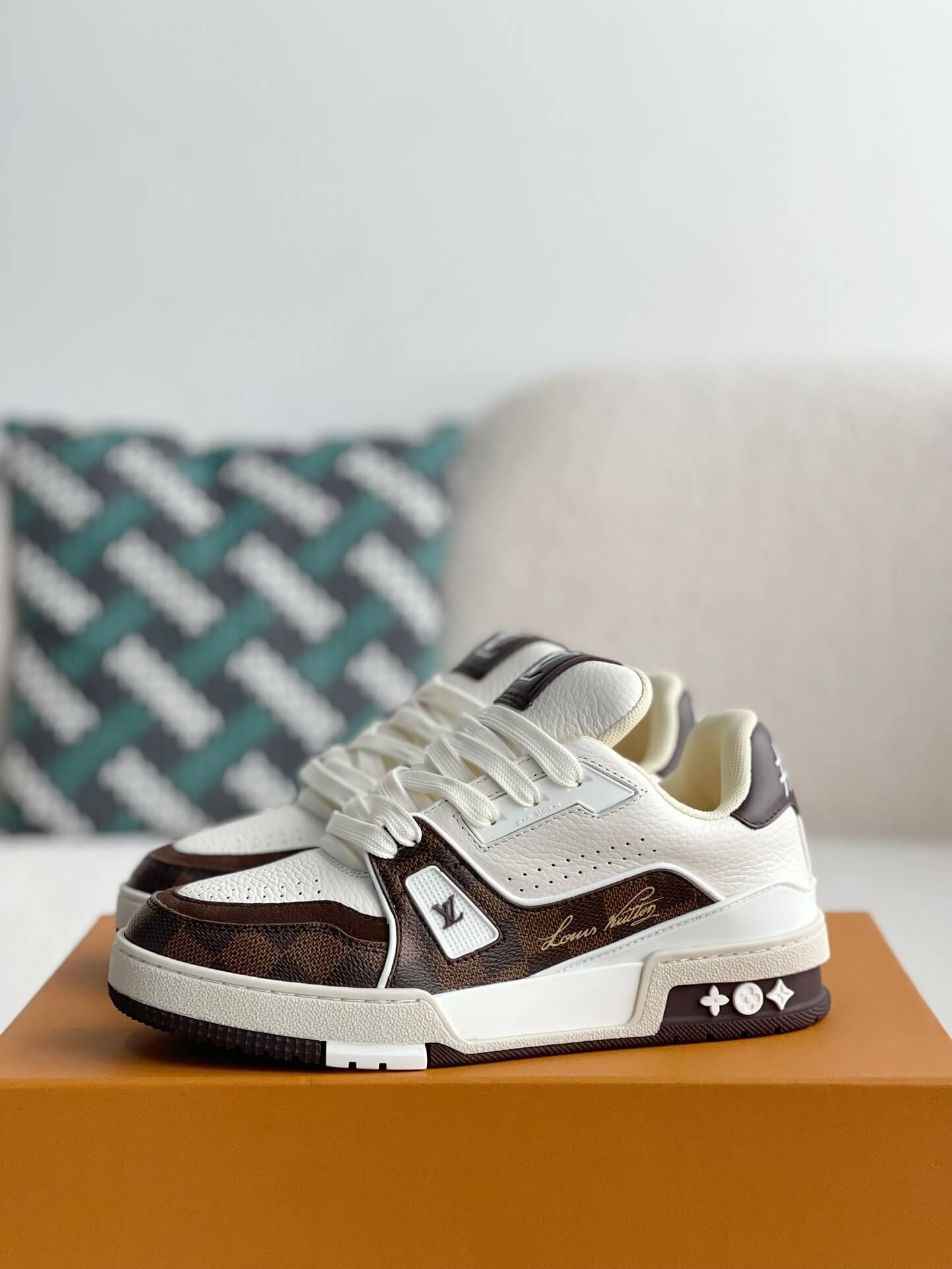 Louis Vuitton LV Trainer #54 Moka Brown Damier Sneaker