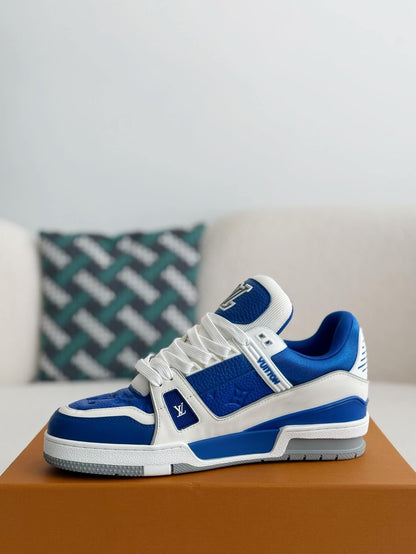 Louis Vuitton LV Trainer Vibrant Blue White Sneaker