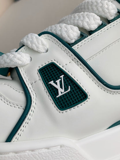 Louis Vuitton LV Trainer White Green Maxi Sneaker