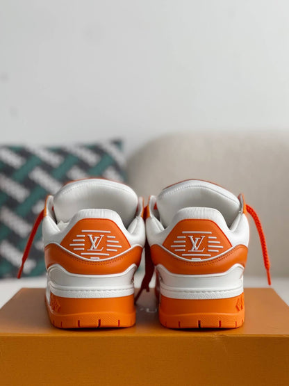 Louis Vuitton LV Trainer White Orange Maxi Sneaker