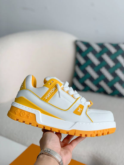 Louis Vuitton LV Trainer White Yellow Maxi Sneaker