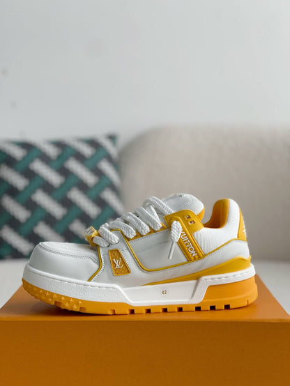 Louis Vuitton LV Trainer White Yellow Maxi Sneaker