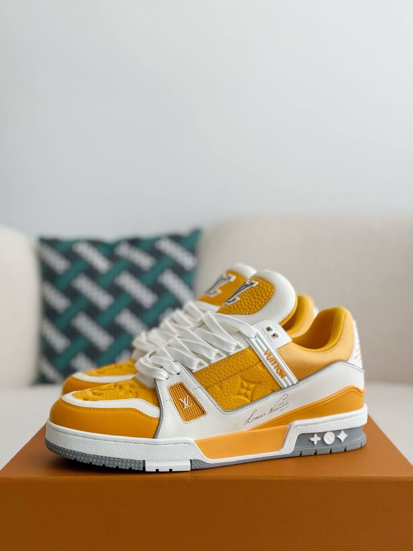 Louis Vuitton LV Trainer Yellow White Sneaker