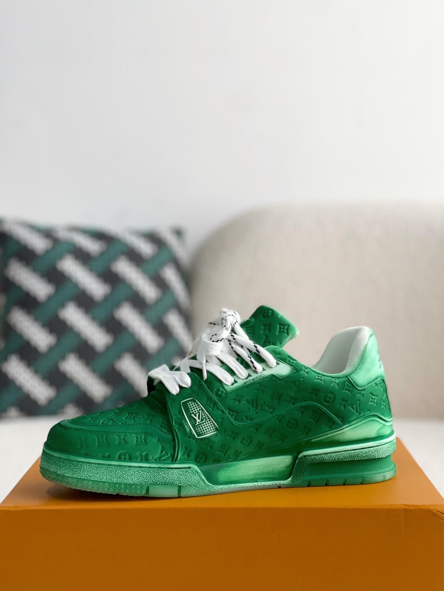 Louis Vuitton LV Trainer #54 Faded Green Sneaker