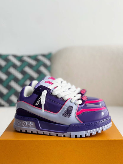 Louis Vuitton LV Trainer Purple Pink Maxi Sneakers