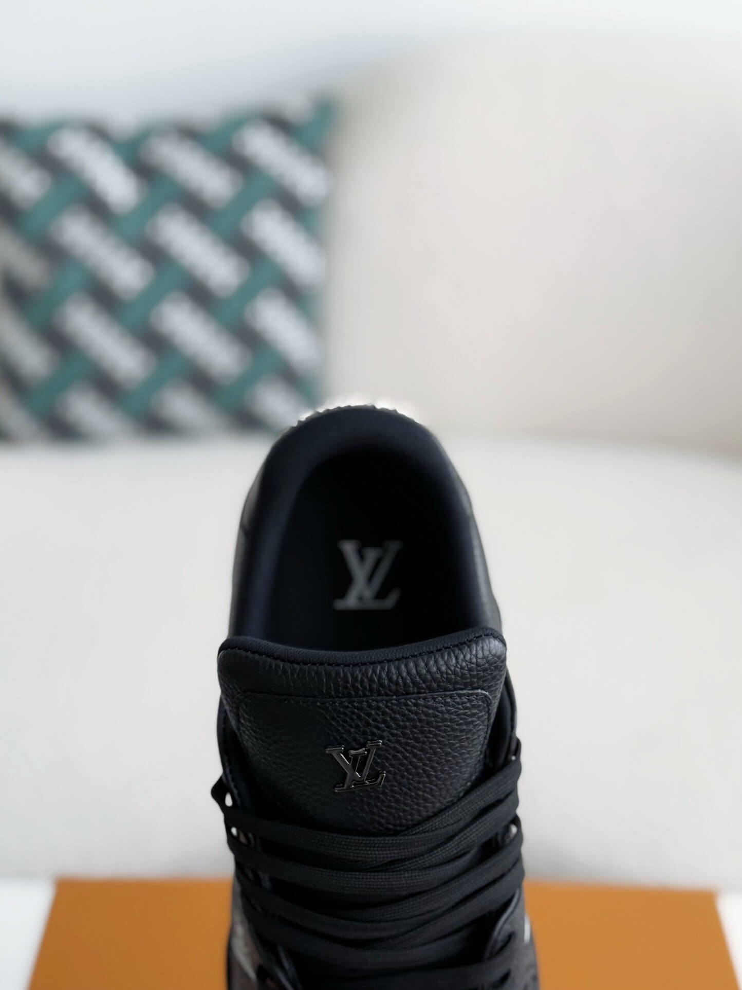 Louis Vuitton LV Trainer #54 Black Sneaker with Metallic Accents