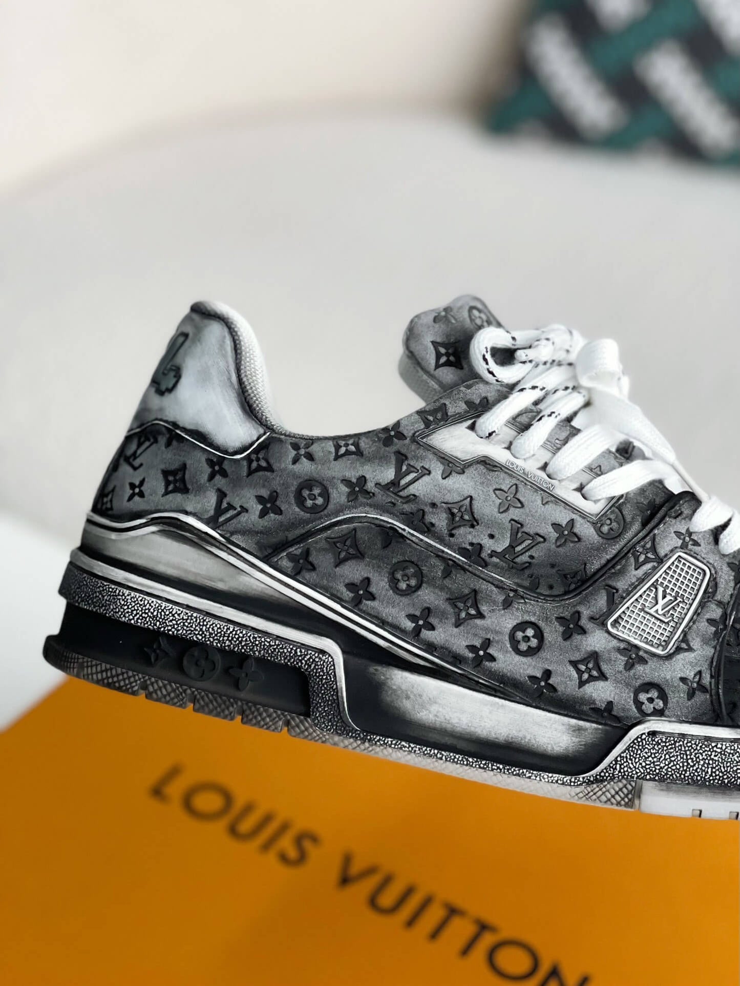 Louis Vuitton LV Trainer #54 Faded Black Sneaker