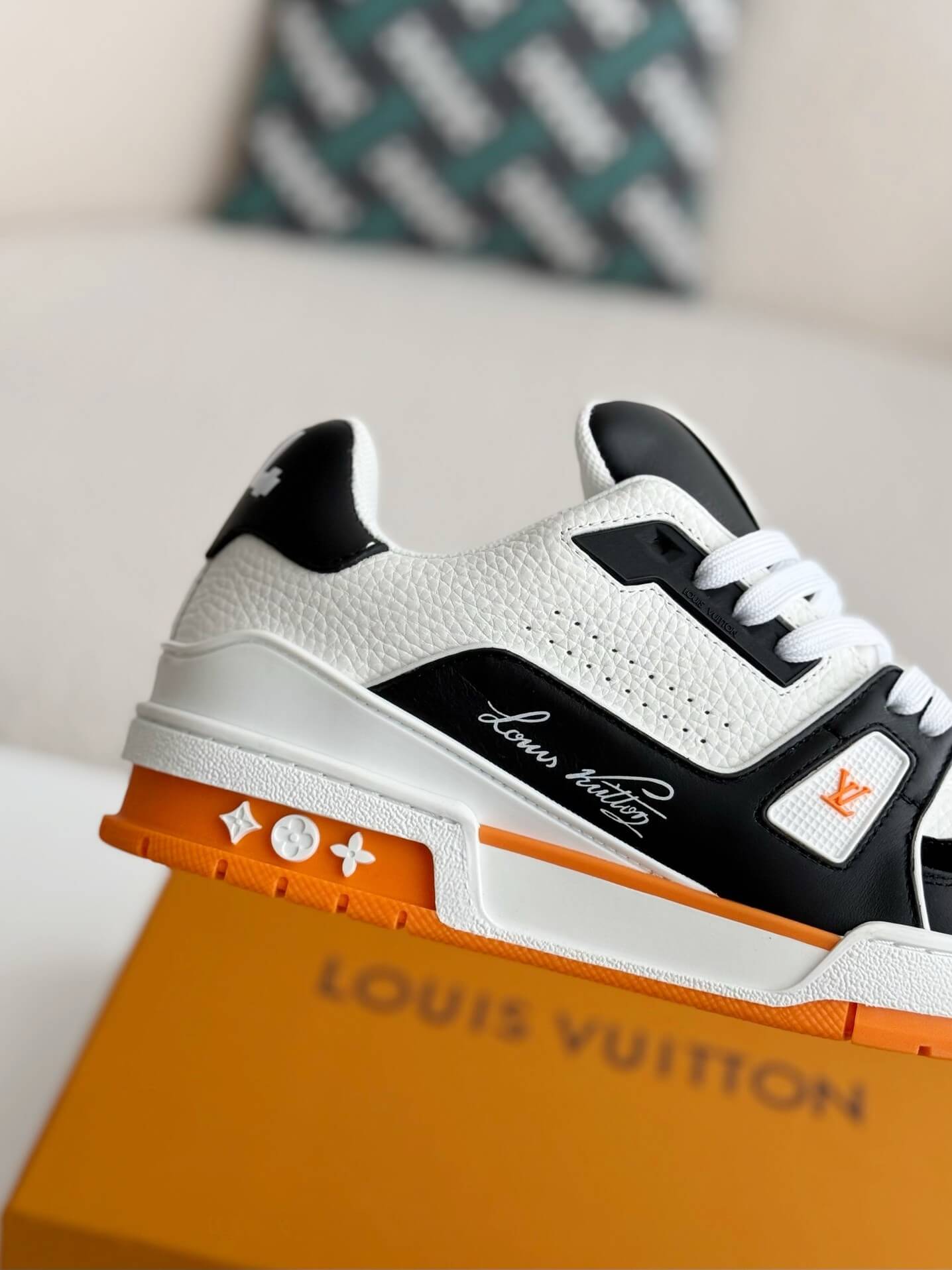 Louis Vuitton LV Trainer #54 Low Orange Sneaker