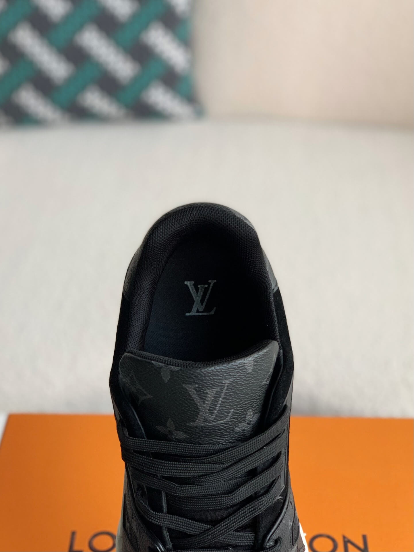 Louis Vuitton LV Trainer – Black Monogram Eclipse & Suede
