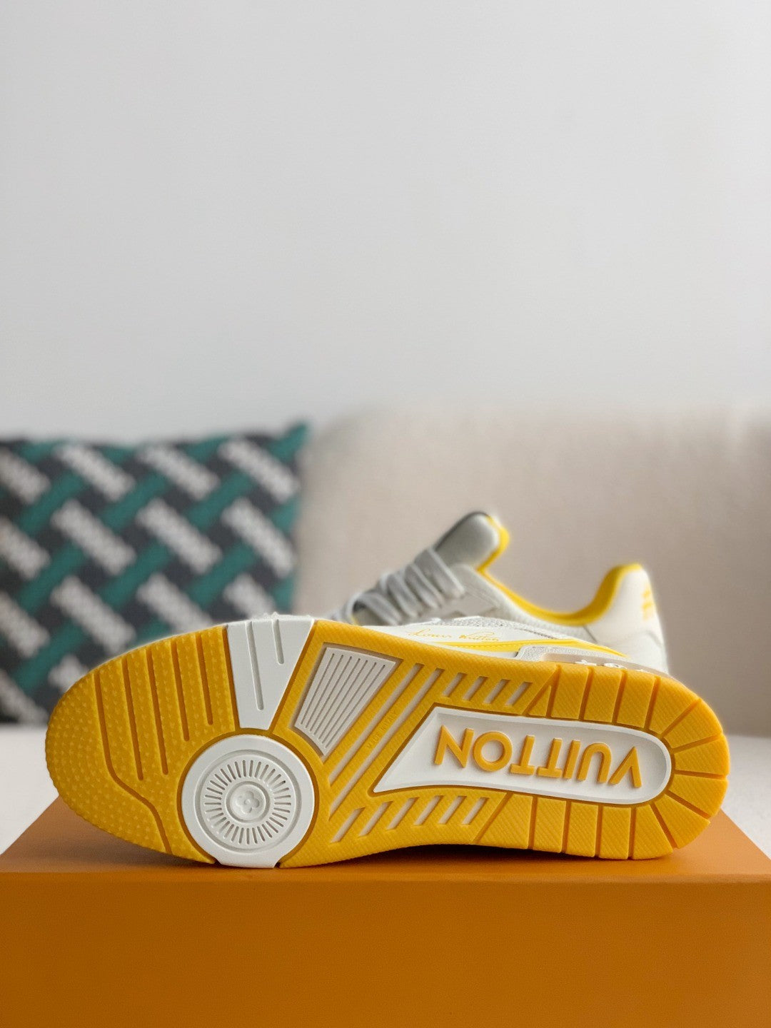Louis Vuitton LV Trainer – Black & White Grained Calf Leather