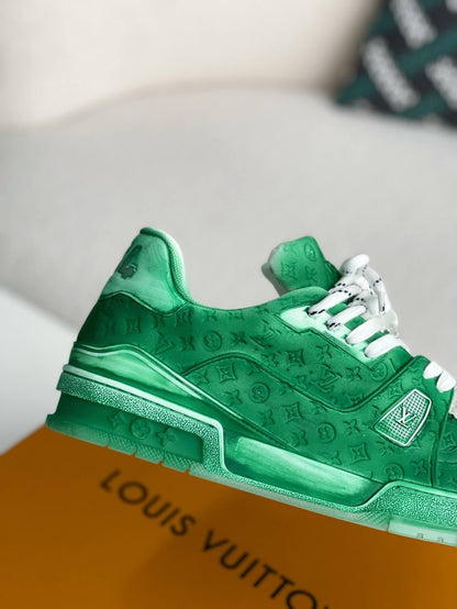 Louis Vuitton LV Trainer #54 Faded Green Sneaker