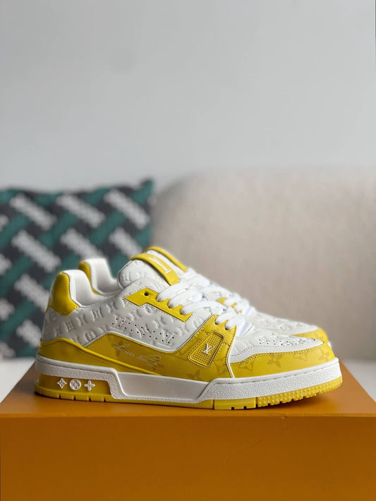 Louis Vuitton LV Monogram Yellow White Trainer Sneaker