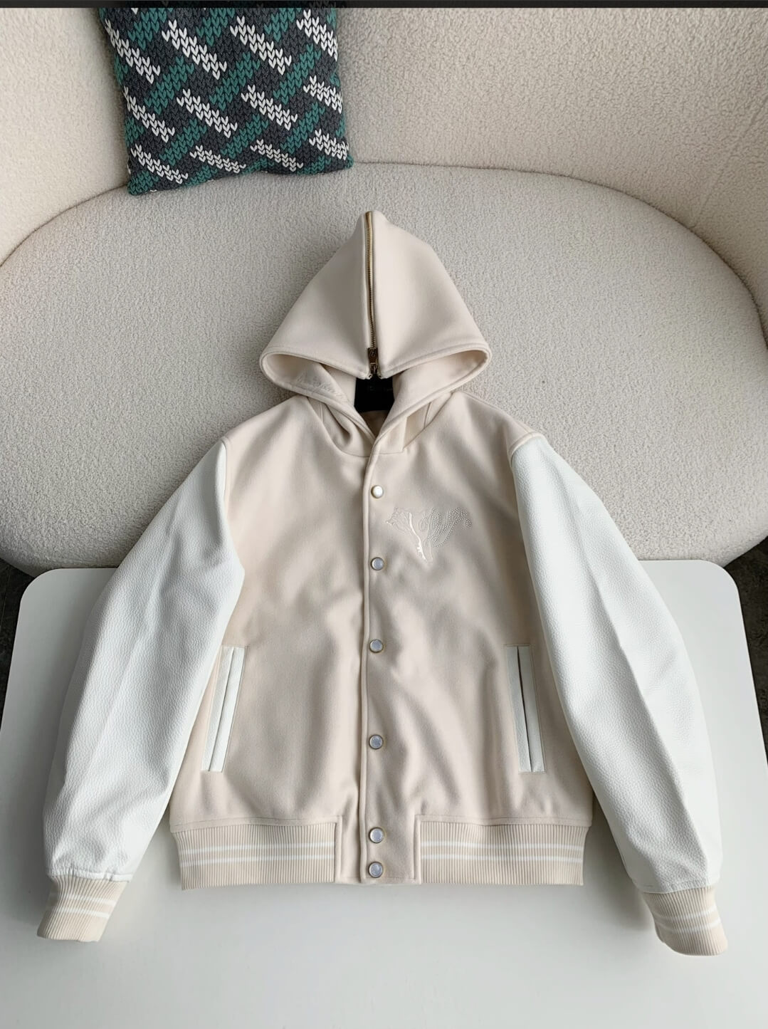 Louis Vuitton LV calfskin Sailor Varsity Jacket