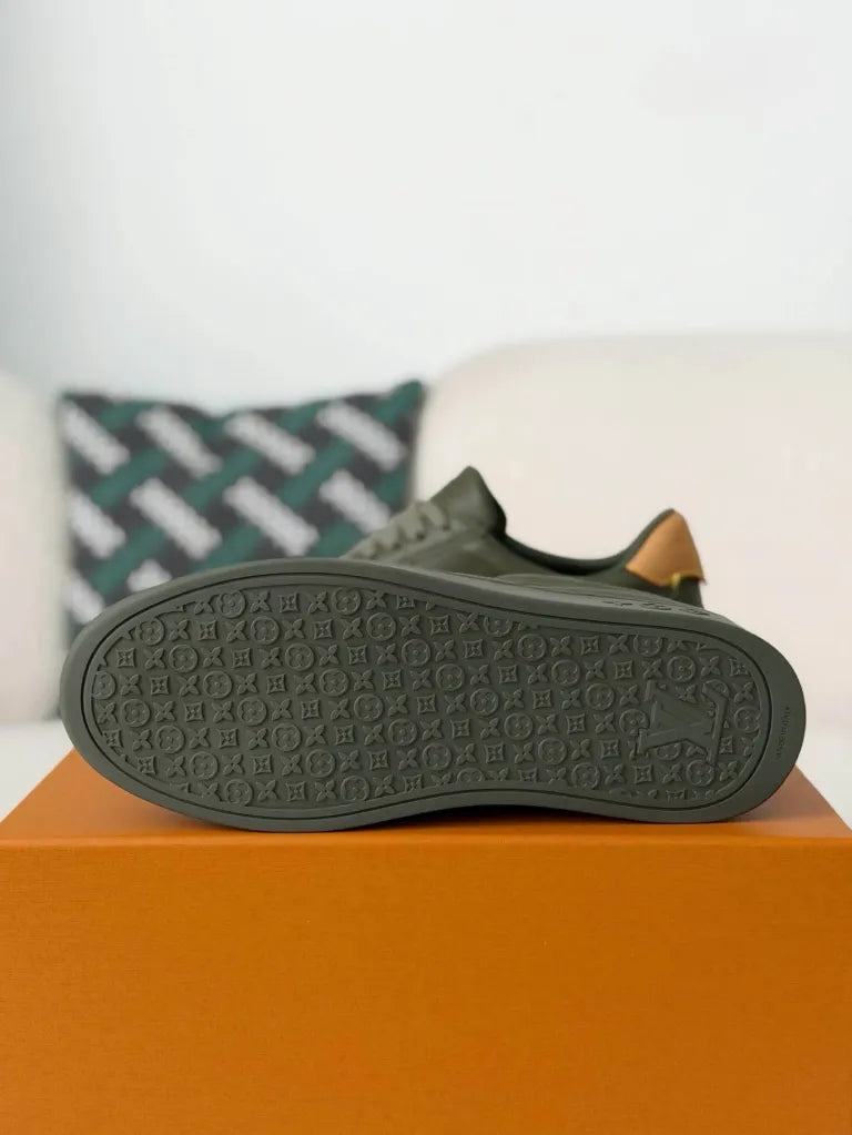 Louis Vuitton Low-Top Sneaker – Khaki Green Calf Leather