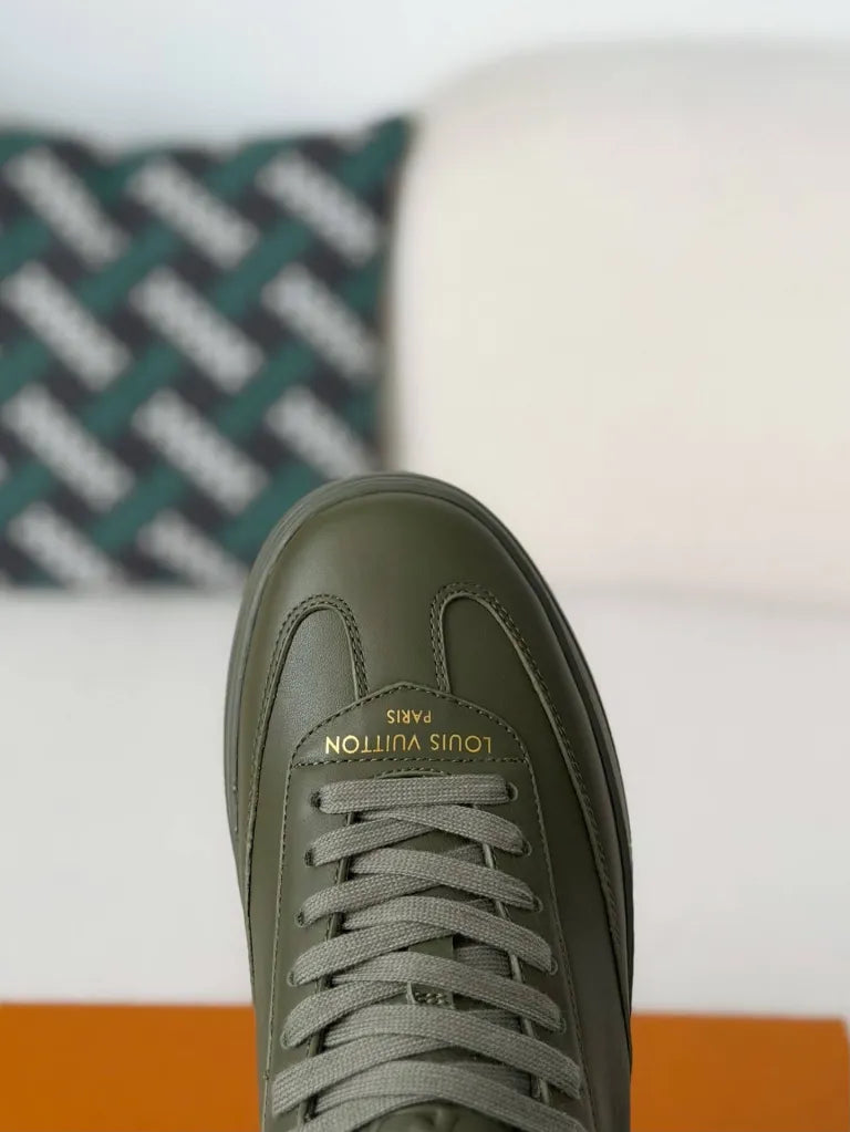 Louis Vuitton Low-Top Sneaker – Khaki Green Calf Leather