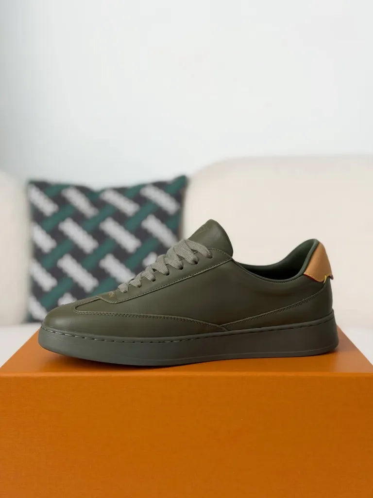 Louis Vuitton Low-Top Sneaker – Khaki Green Calf Leather