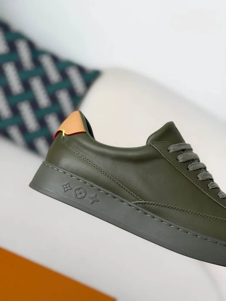 Louis Vuitton Low-Top Sneaker – Khaki Green Calf Leather