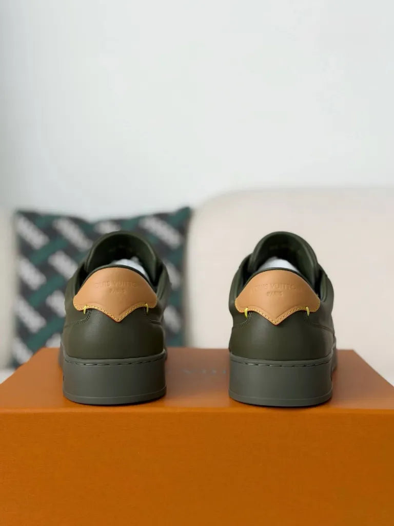 Louis Vuitton Low-Top Sneaker – Khaki Green Calf Leather
