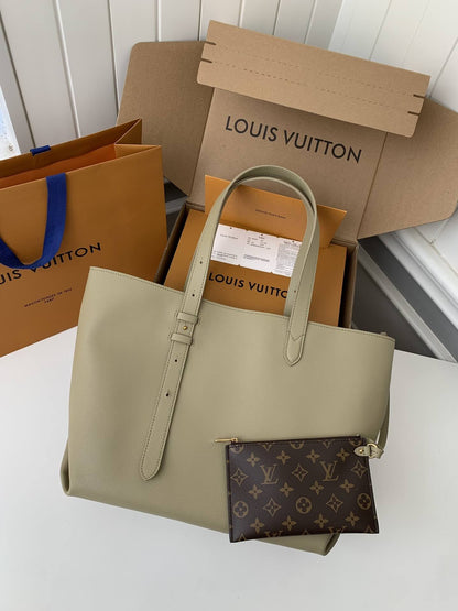 Louis Vuitton Low Key Cabas MM Sage Green Women Hangbag