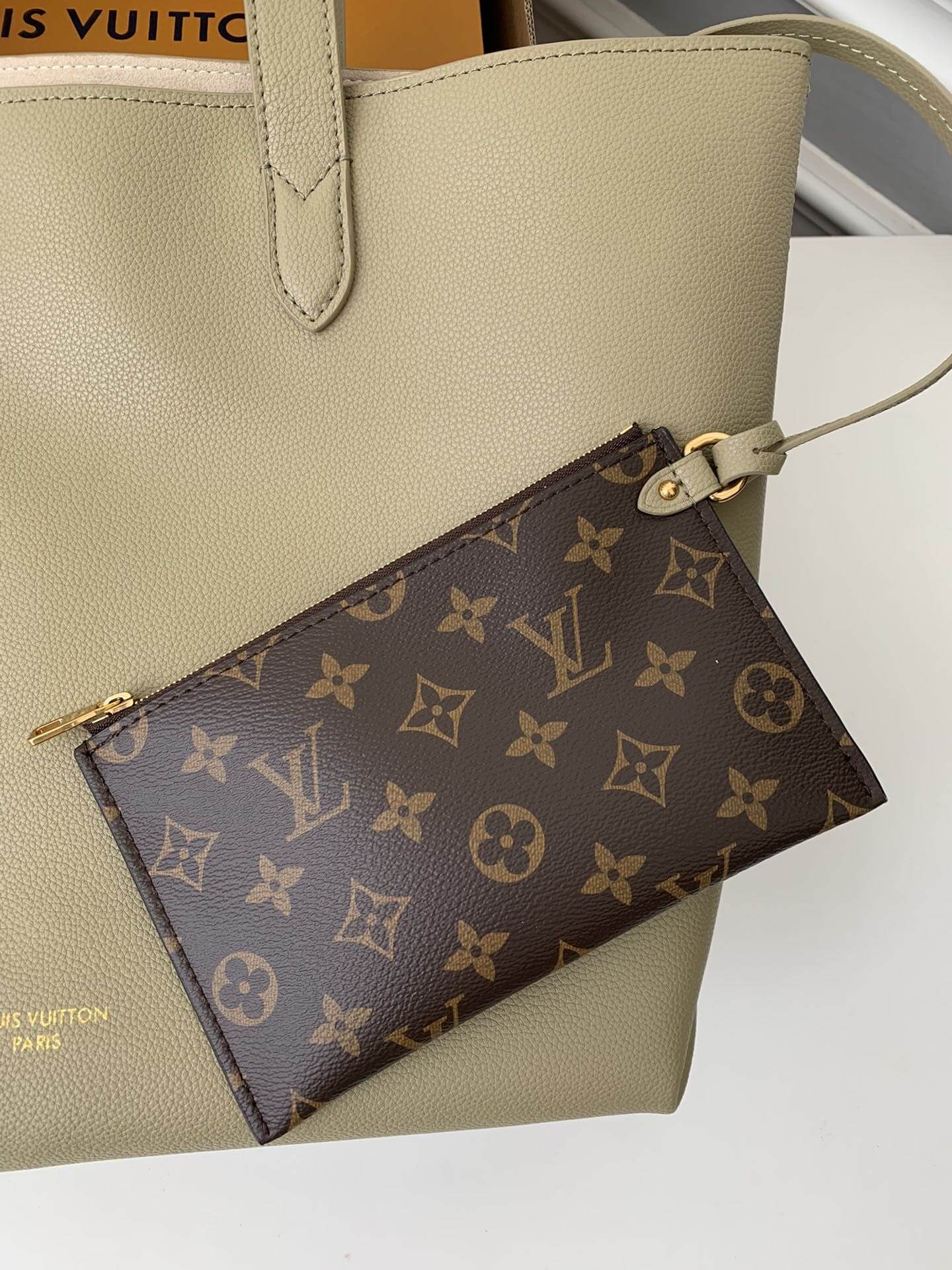 Louis Vuitton Low Key Cabas MM Sage Green Women Hangbag