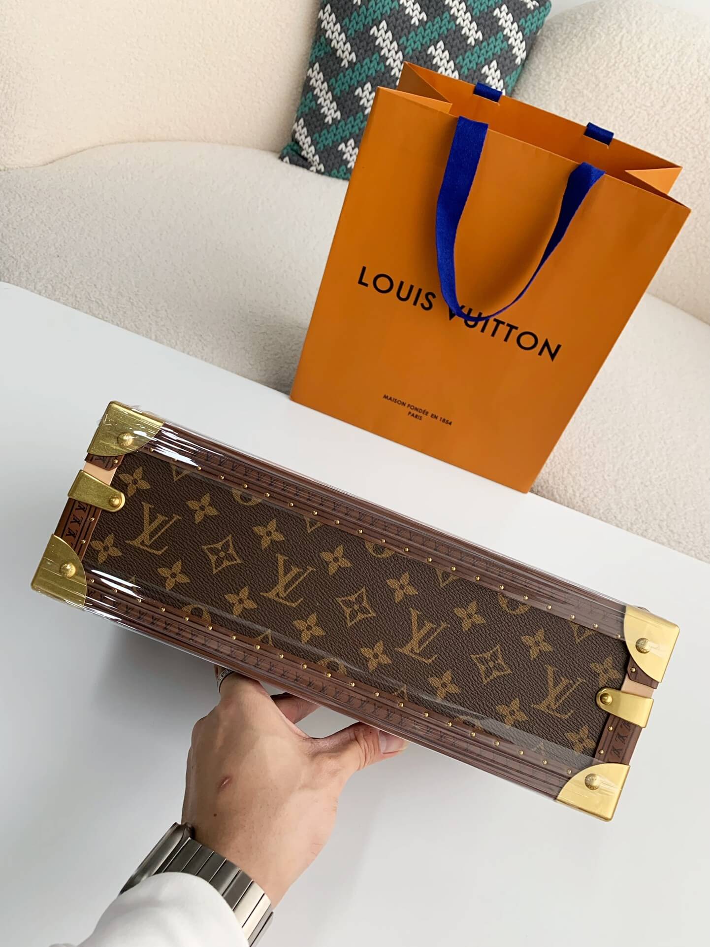 Louis Vuitton Monogram Coffret 8 Montre Watch Case 