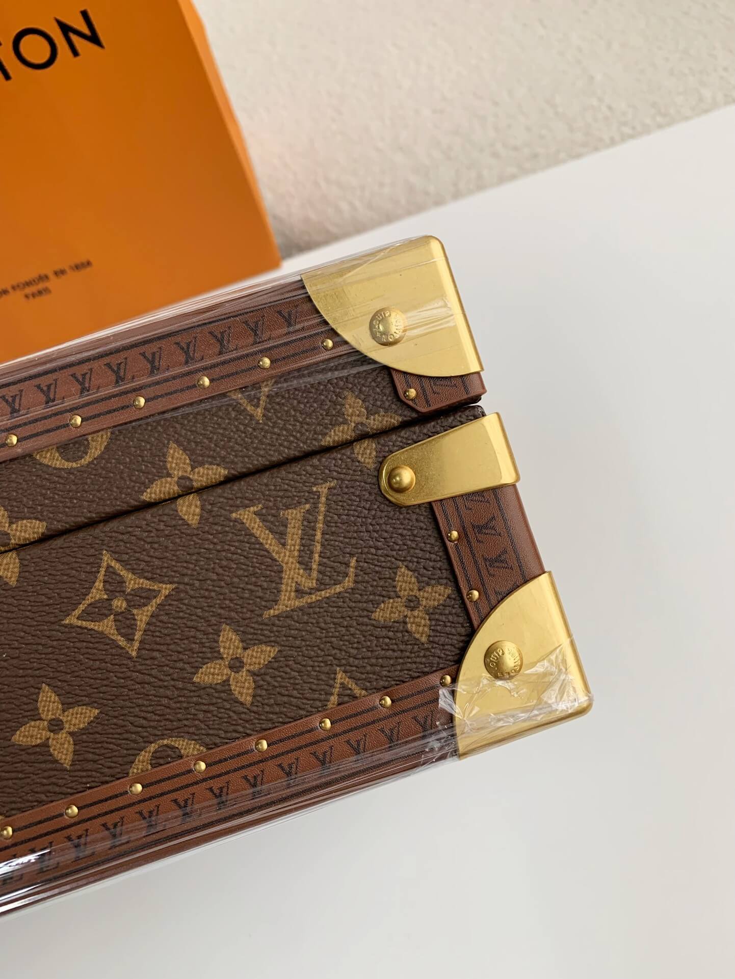 Louis Vuitton Monogram Coffret 8 Montre Watch Case "Brown"