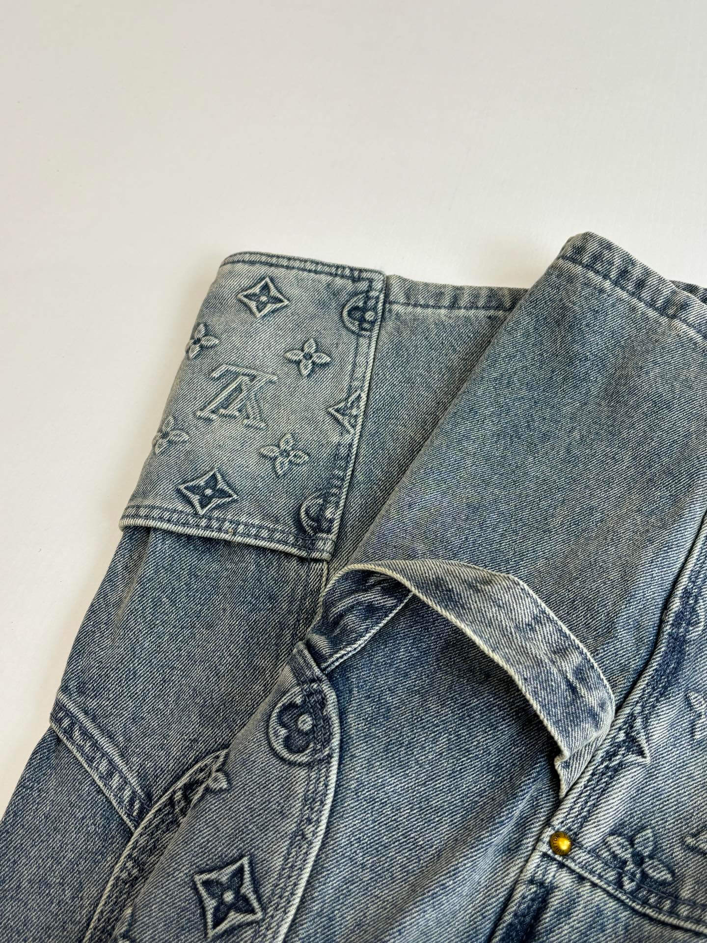Louis Vuitton Monogram Denim Carpenter Shorts – Vintage Blue Wash